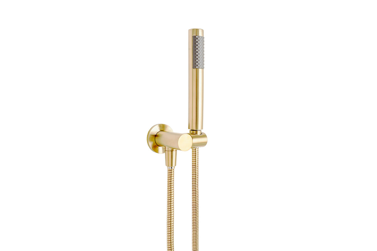 Bloom Hand Shower on Hook - Light Brushed Brass