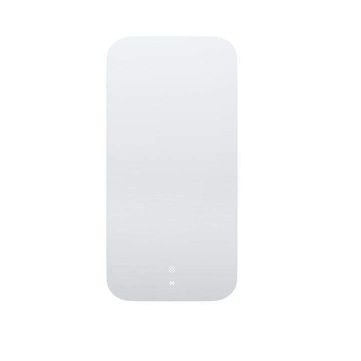 LED Newport 900(H)x450(W) Frameless Back Lit Tuffi Mirror Soft Square view 2