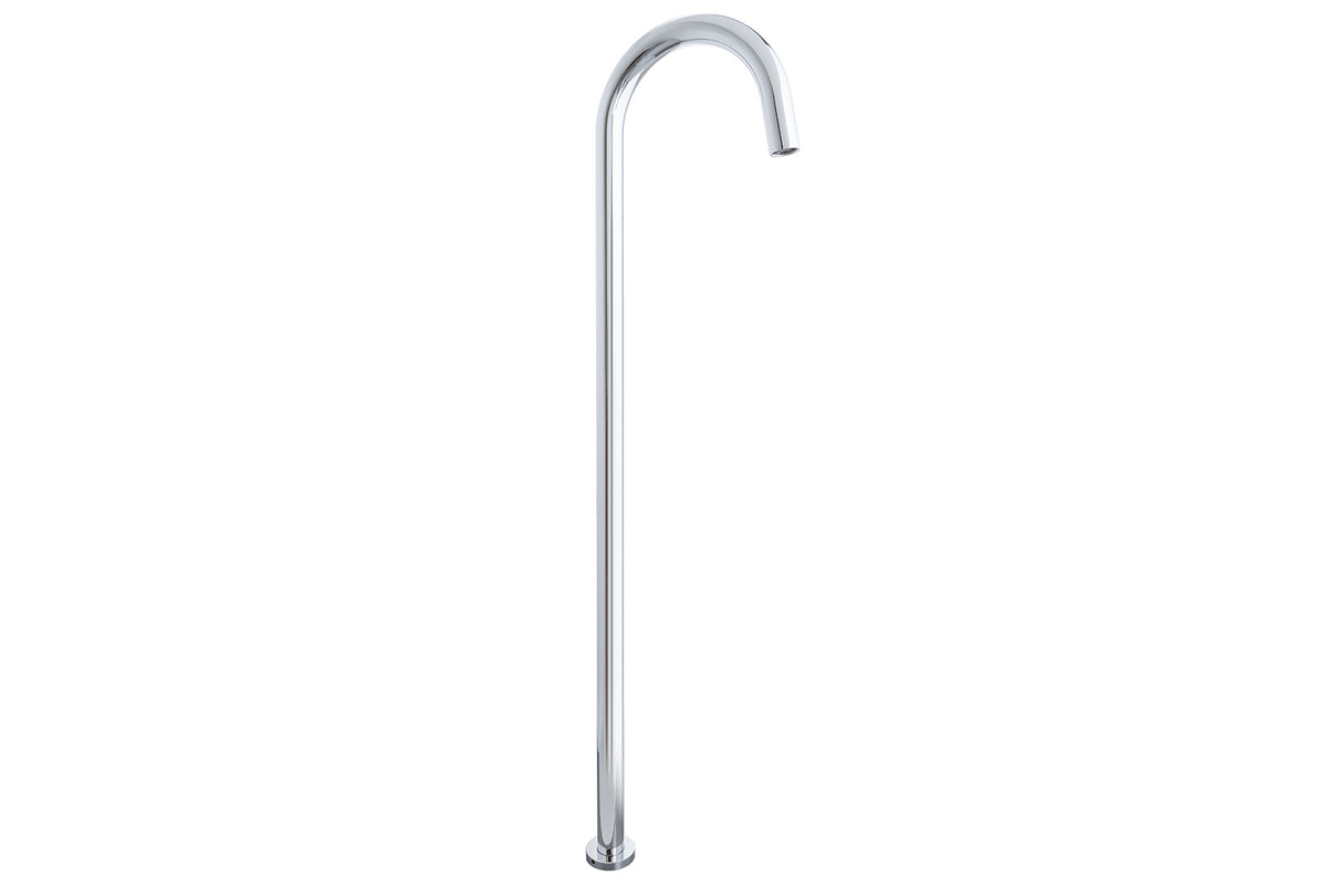 Bloom Floor Bath Spout - Chrome