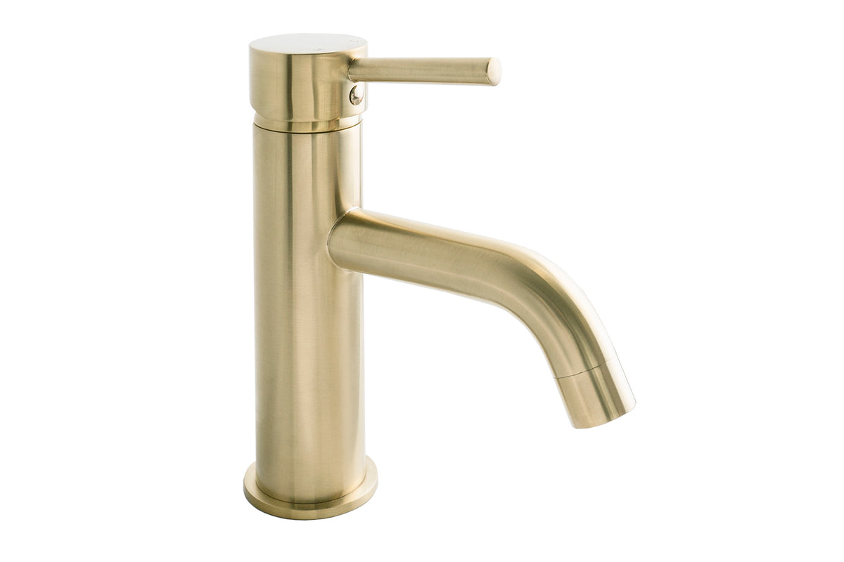 Bloom Basin Mixer - Light Brushed Brass