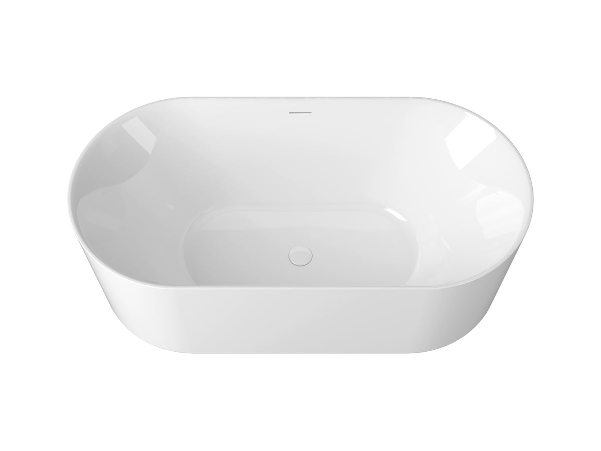 Attica Celine 1500 Gloss White Bath with Overflow - view 2