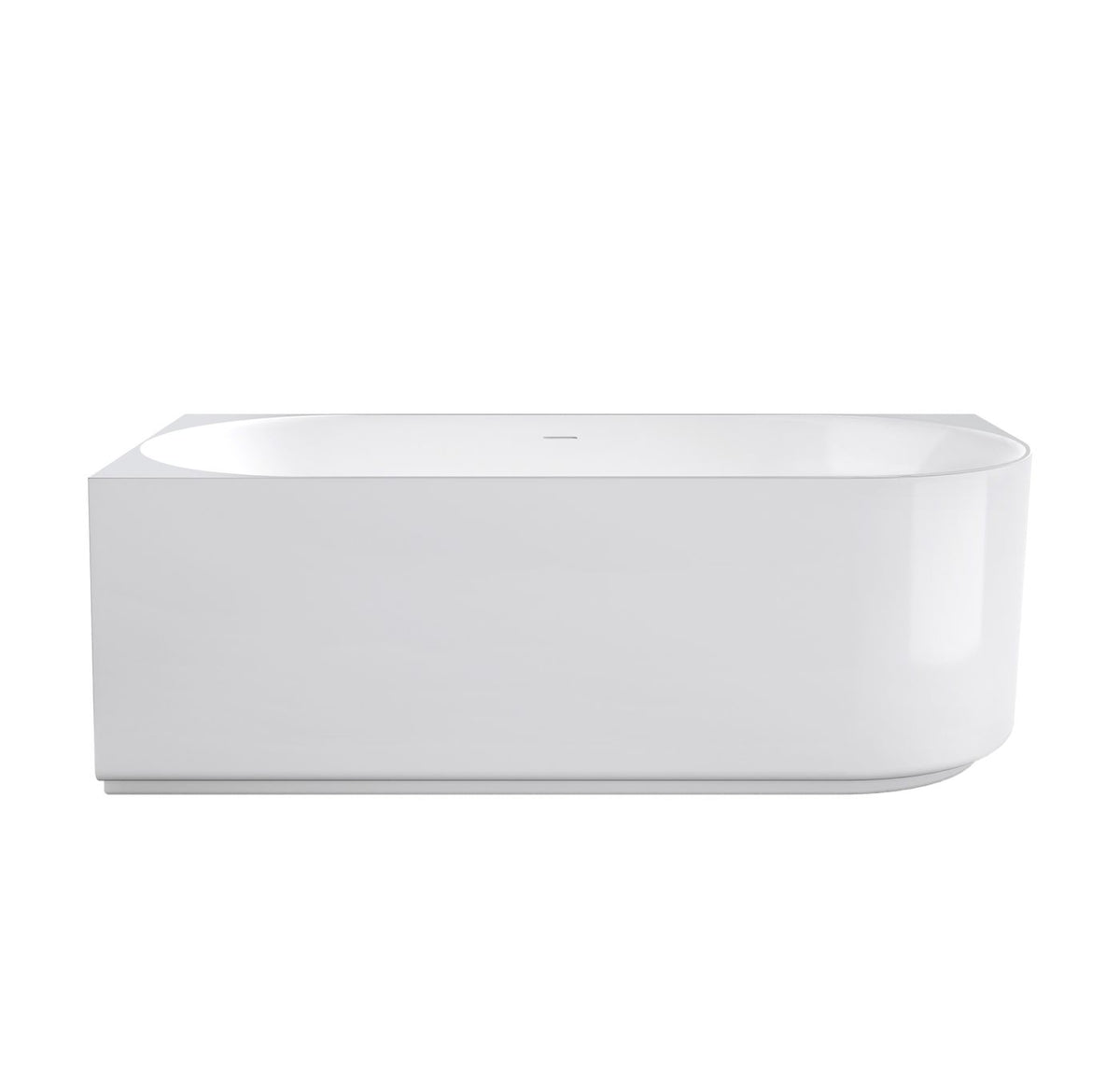 Attica Celine Left Corner 1500 Gloss White Bath with Overflow