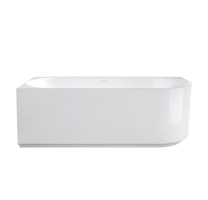 Attica Celine Left Corner 1500 Gloss White Bath with Overflow