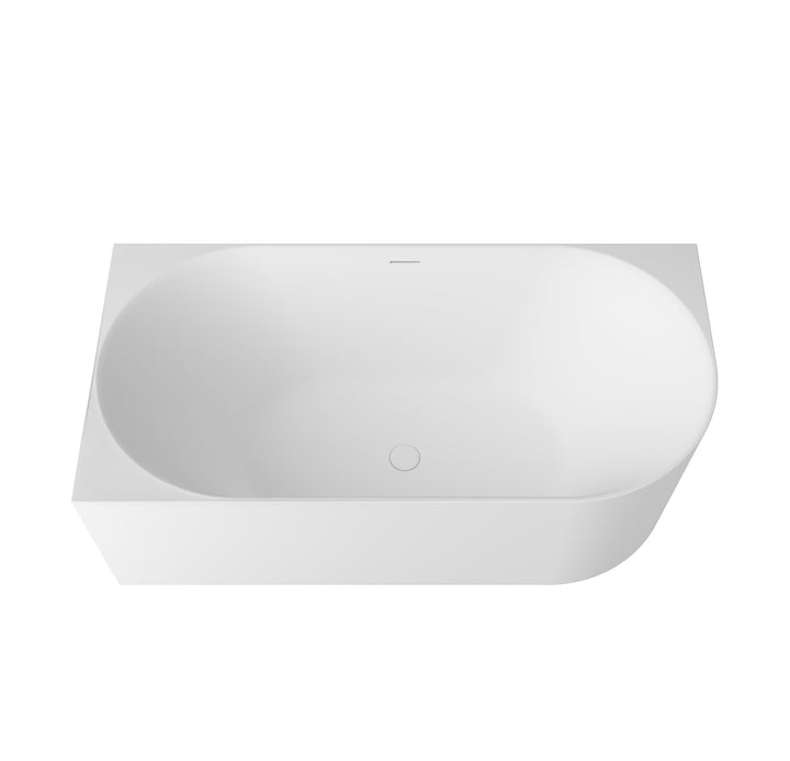 Attica Celine Left Corner 1500 Matte White Bath with Overflow - view 2