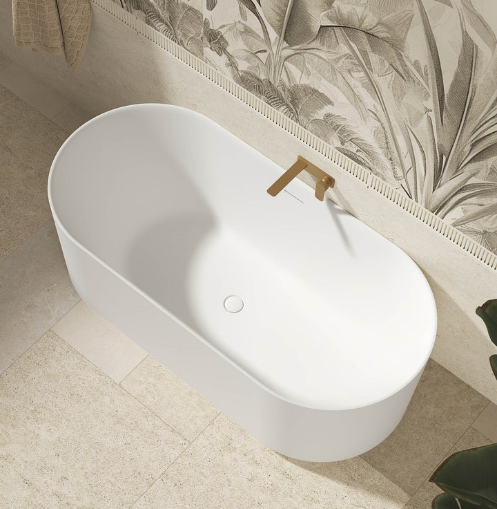 Attica Celine 1500 Matte White Bath with Overflow - view 2