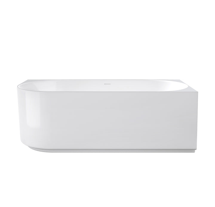 Attica Celine Right Corner 1500 Gloss White Bath with Overflow - main view