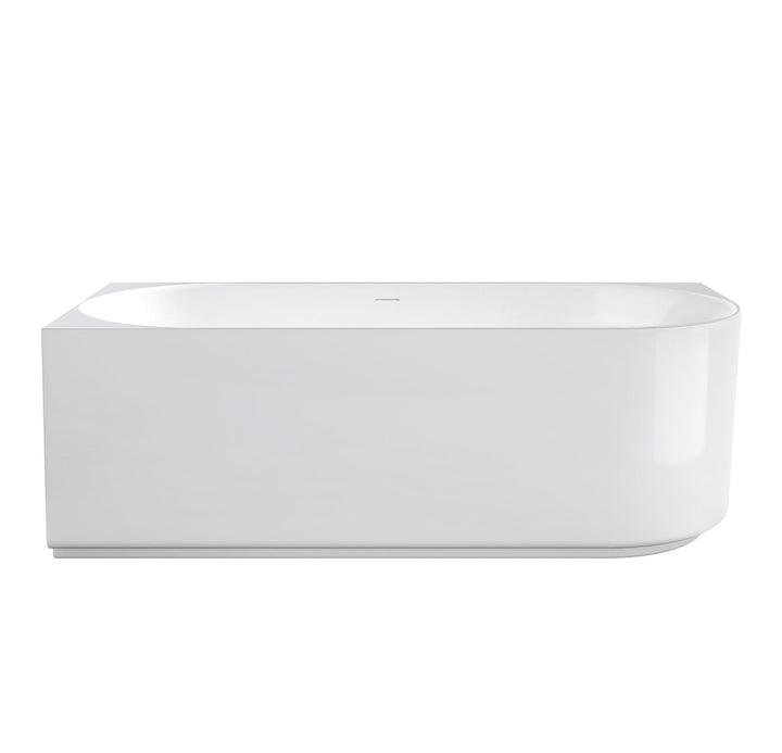 Attica Celine Left Corner 1700 Gloss White Bath with Overflow
