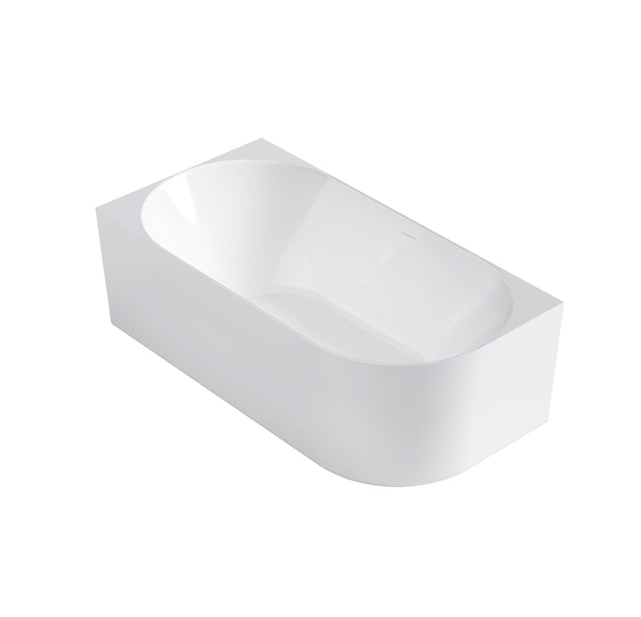 Attica Celine Left Corner 1700 Gloss White Bath with Overflow - view 3
