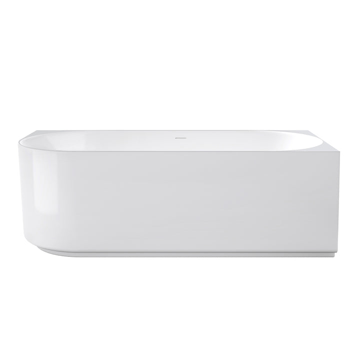 Attica Celine Right Corner 1700 Gloss White Bath with Overflow - main view