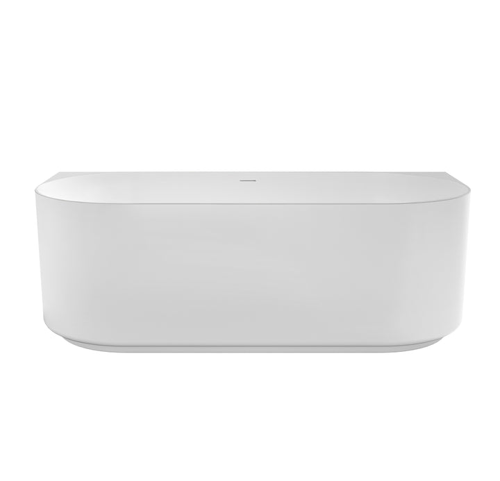 Attica Celine 1700 Matte White BTW Multi-fit Bath with Overflow - main view