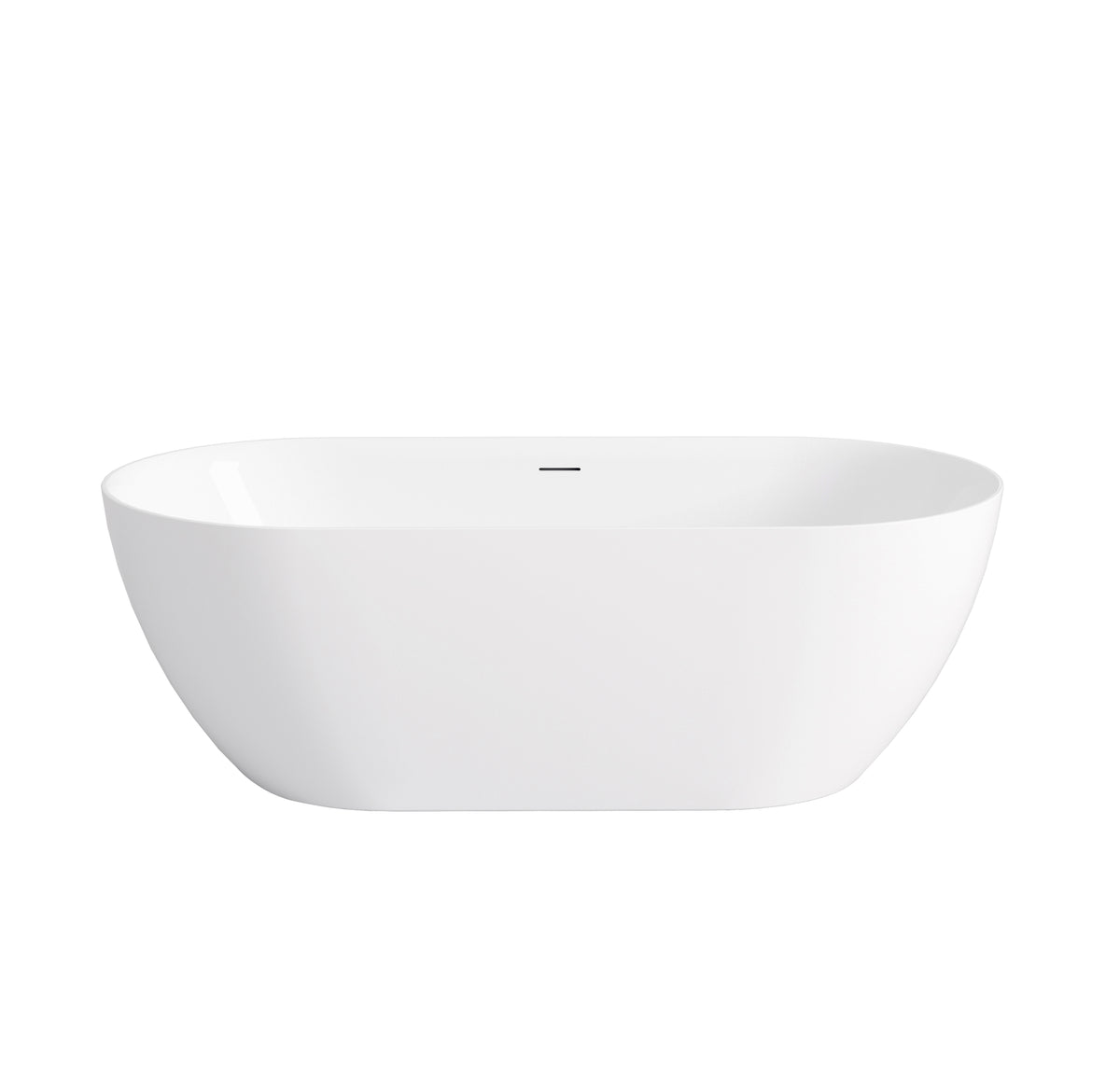 Attica Manolo 1400 Gloss White Bath with Overflow - main view