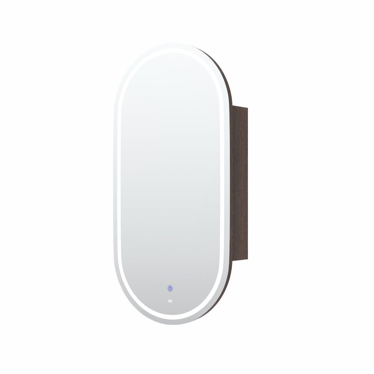 LED Noosa 900x450 Sable Walnut Shaving Cabinet Premium Edition view 6