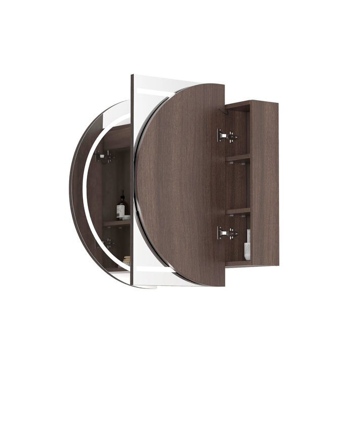 LED Bondi 1200x750 Sable Walnut Shaving Cabinet Premium Edition view 3