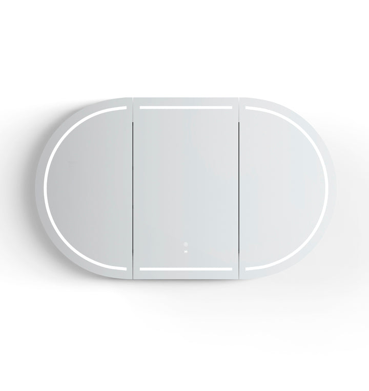 LED Bondi 1500x900 Sable Walnut Shaving Cabinet Premium Edition view 4