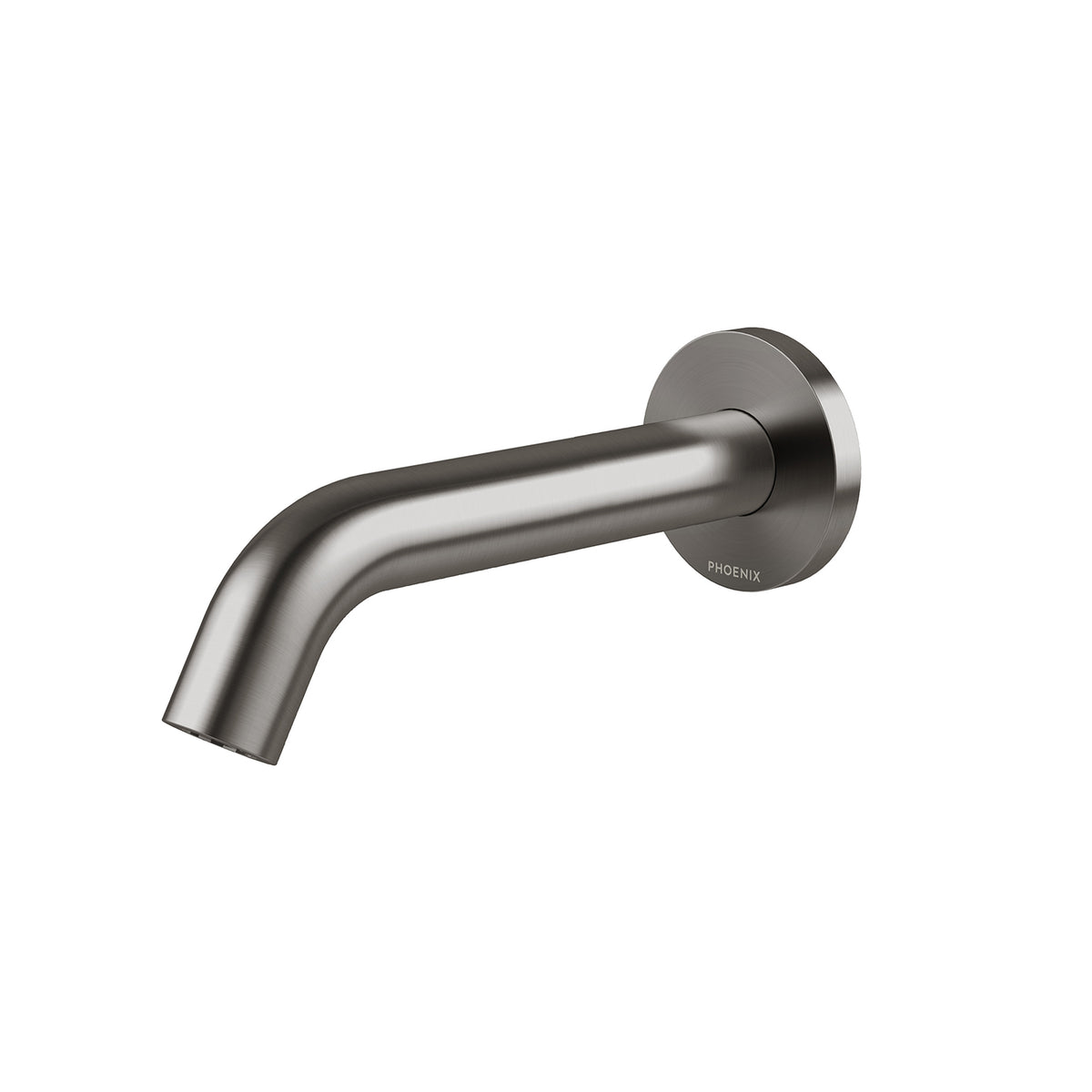 Vivid MKII Wall Basin / Bath Outlet 160mm Curved - Brushed Carbon