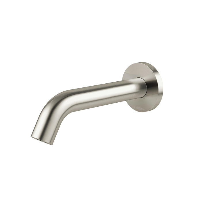 Vivid MKII Wall Basin / Bath Outlet 160mm Curved - Brushed Nickel