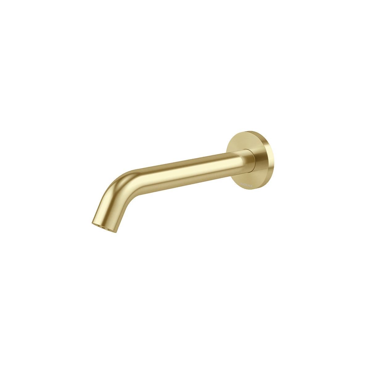 Vivid MKII Wall Basin / Bath Outlet 200mm Curved - Brushed Gold