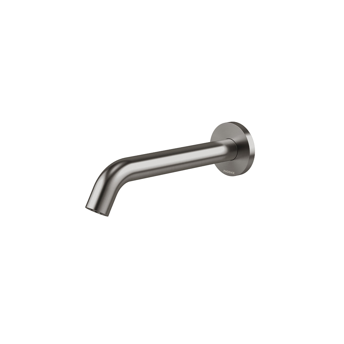 Vivid MKII Wall Basin / Bath Outlet 200mm Curved - Brushed Carbon
