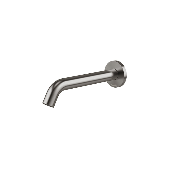 Vivid MKII Wall Basin / Bath Outlet 200mm Curved - Brushed Carbon