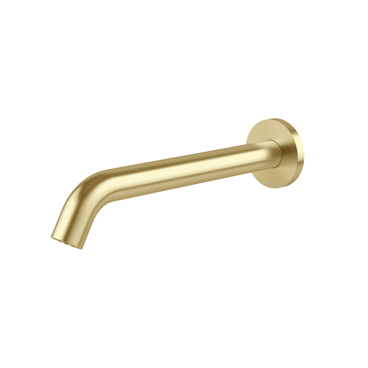 Vivid MKII Wall Basin / Bath Outlet 240mm Curved - Brushed Gold