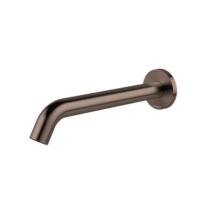 Vivid MKII Wall Basin / Bath Outlet 240mm Curved - Brushed Bronze