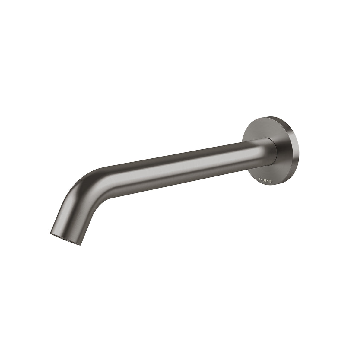 Vivid MKII Wall Basin / Bath Outlet 240mm Curved - Brushed Carbon