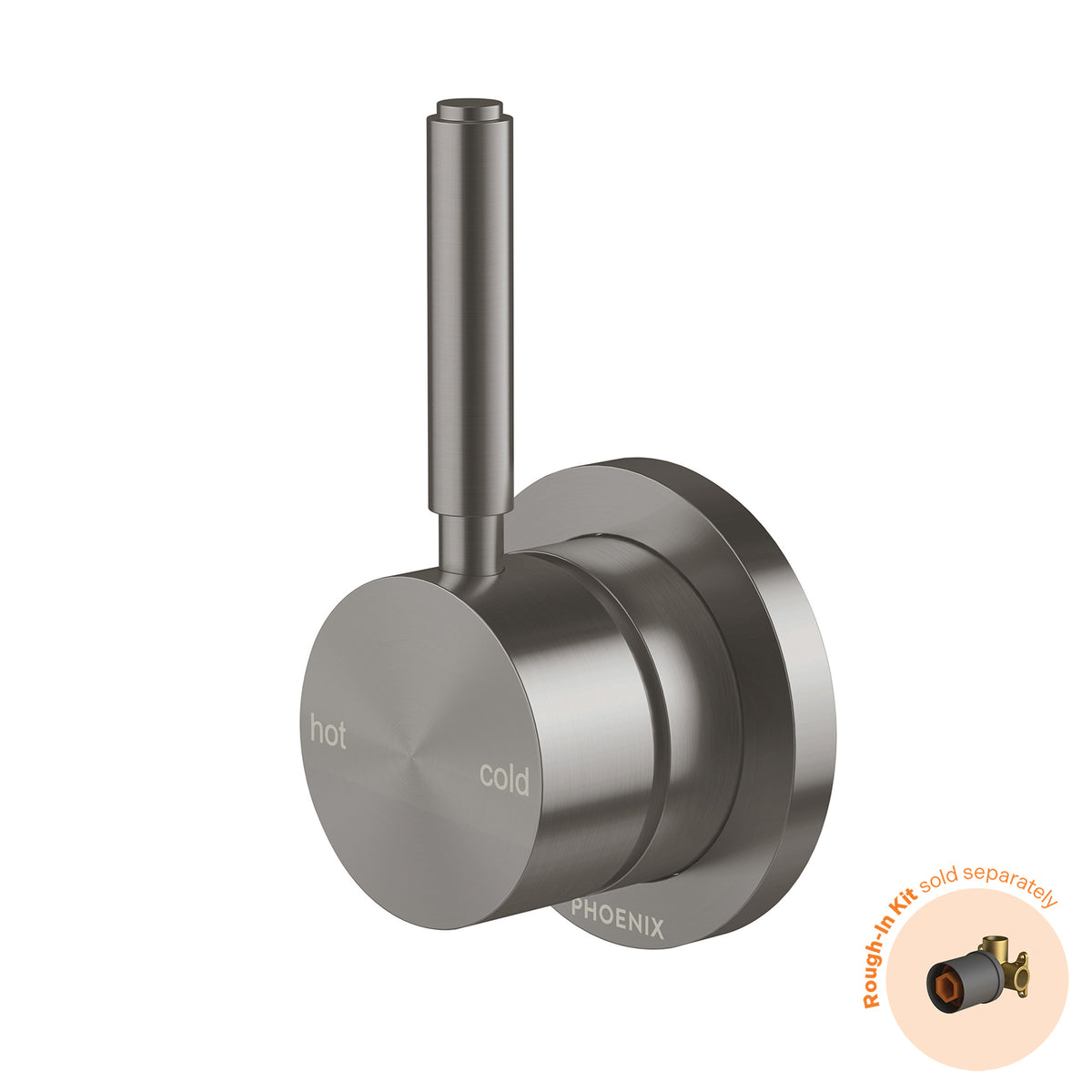 Vivid MKII SwitchMix Shower / Wall Mixer Pin Up (Fit-Off Kit Only) - Brushed Carbon