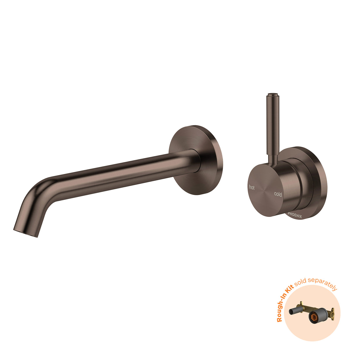 Vivid MKII SwitchMix Wall Basin / Bath Mixer Set Pin Up (Fit-Off Kit Only) - Brushed Bronze