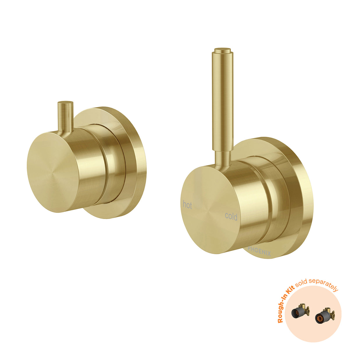 Vivid MKII SwitchMix Shower / Bath Diverter Mixer Pin Up (Fit-Off Kit Only) - Brushed Gold