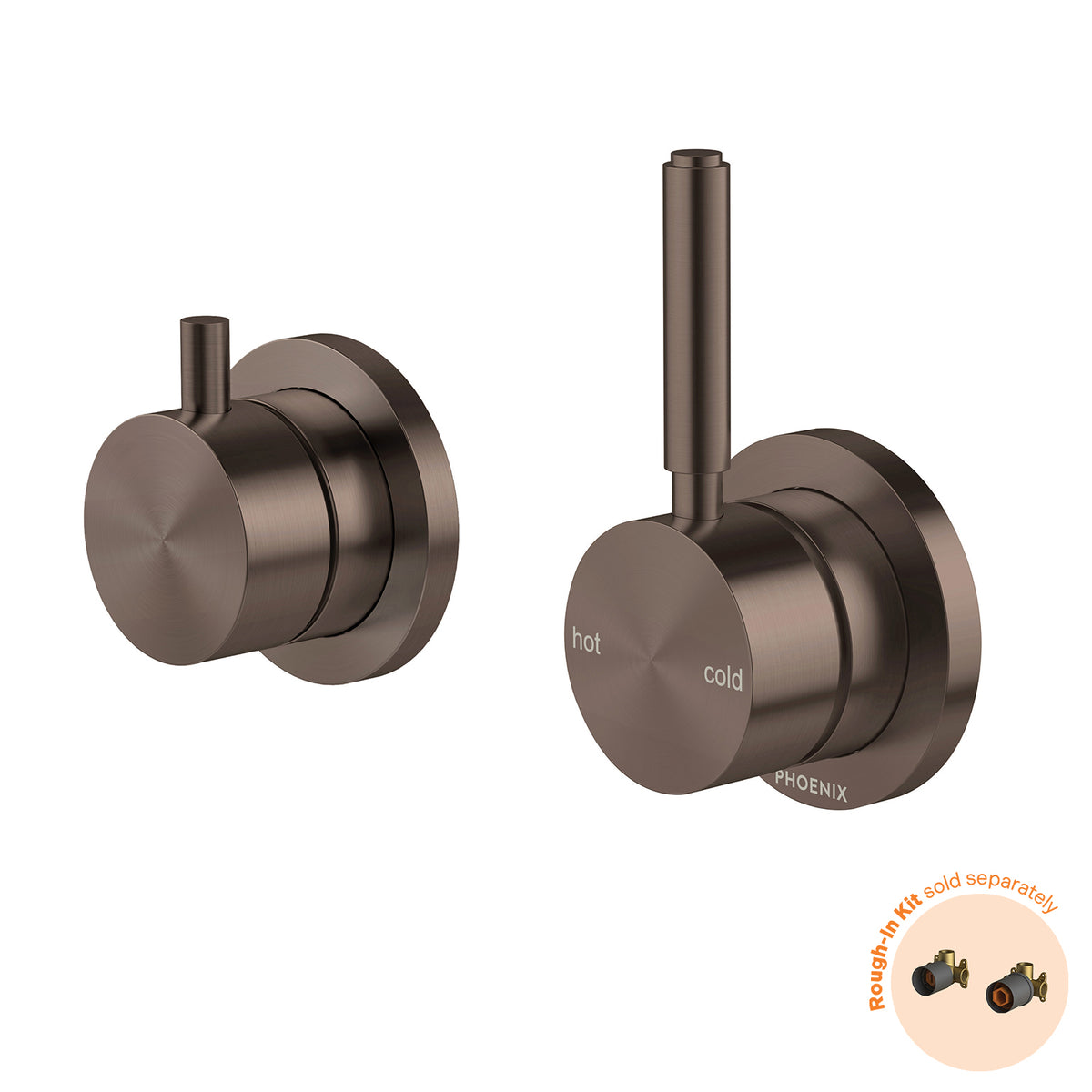 Vivid MKII SwitchMix Shower / Bath Diverter Mixer Pin Up (Fit-Off Kit Only) - Brushed Bronze
