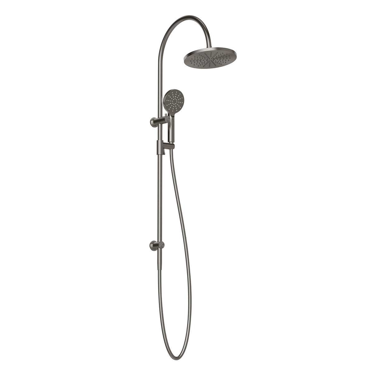 Vivid MKII Twin Shower - Brushed Carbon