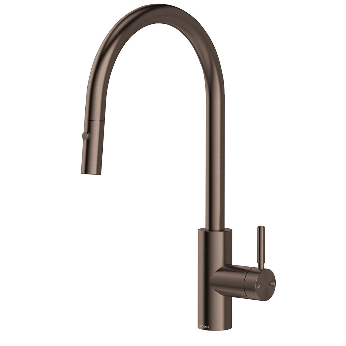Vivid MKII Pull Out Sink Mixer 240mm Gooseneck - Brushed Bronze