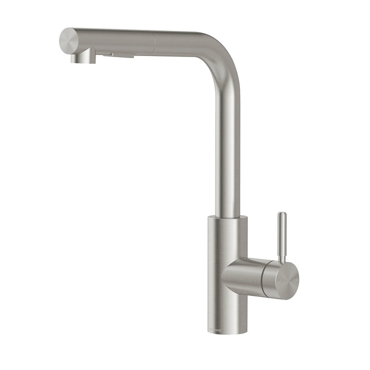 Vivid MKII Pull Out Sink Mixer 230mm L Shaped - Matte White