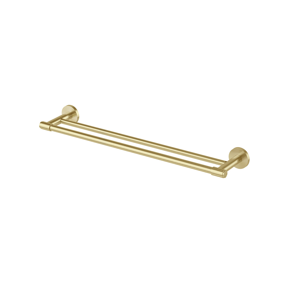 Vivid MKII Double Towel Rail 600mm - Brushed Gold