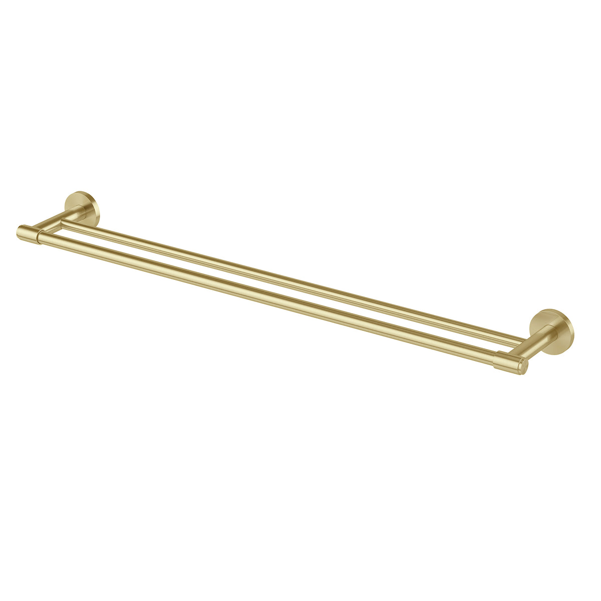 Vivid MKII Double Towel Rail 800mm - Brushed Gold