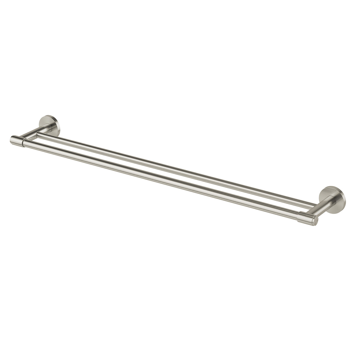 Vivid MKII Double Towel Rail 800mm - Brushed Nickel