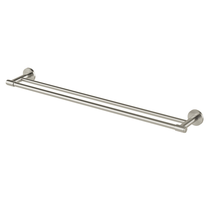Vivid MKII Double Towel Rail 800mm - Brushed Nickel