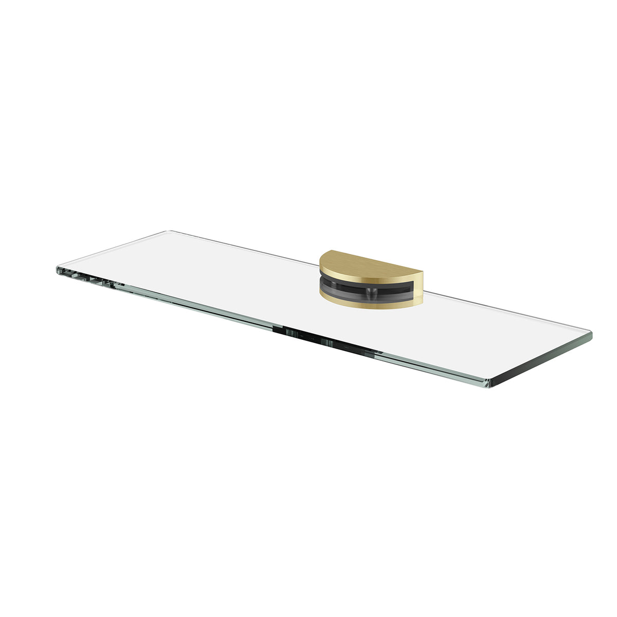 Vivid MKII Glass Shelf 300mm - Brushed Gold