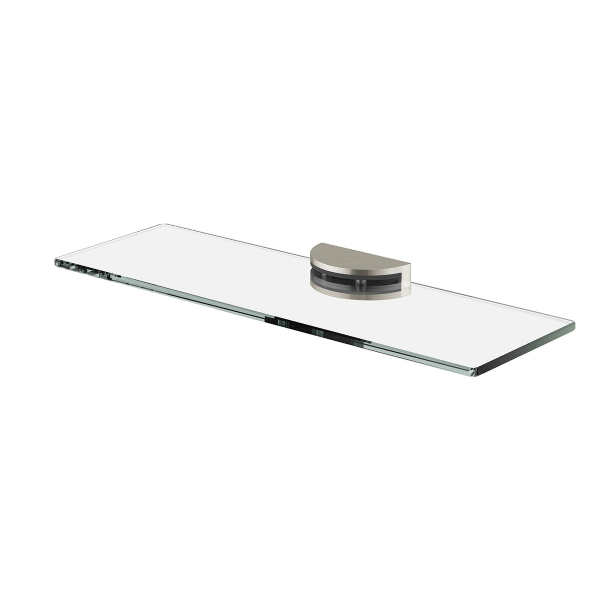 Vivid MKII Glass Shelf 300mm - Brushed Nickel