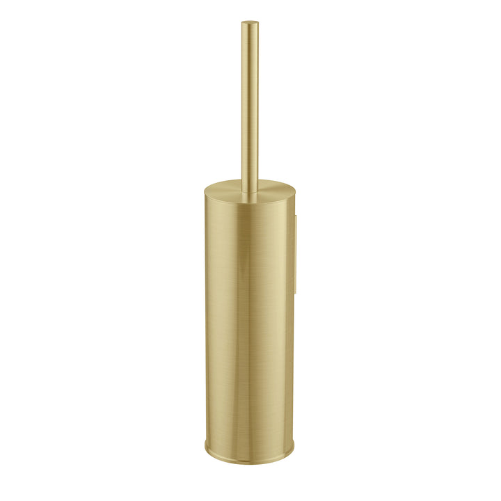 Vivid MKII Toilet Brush &amp; Holder - Brushed Gold