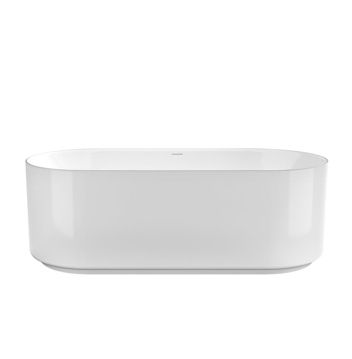 Attica Celine 1700 Gloss White Bath with Overflow - main view