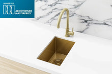 Load image into Gallery viewer, Lavello Bar Sink - Single Bowl 382 x 272 - Brushed Bronze Gold Meir
