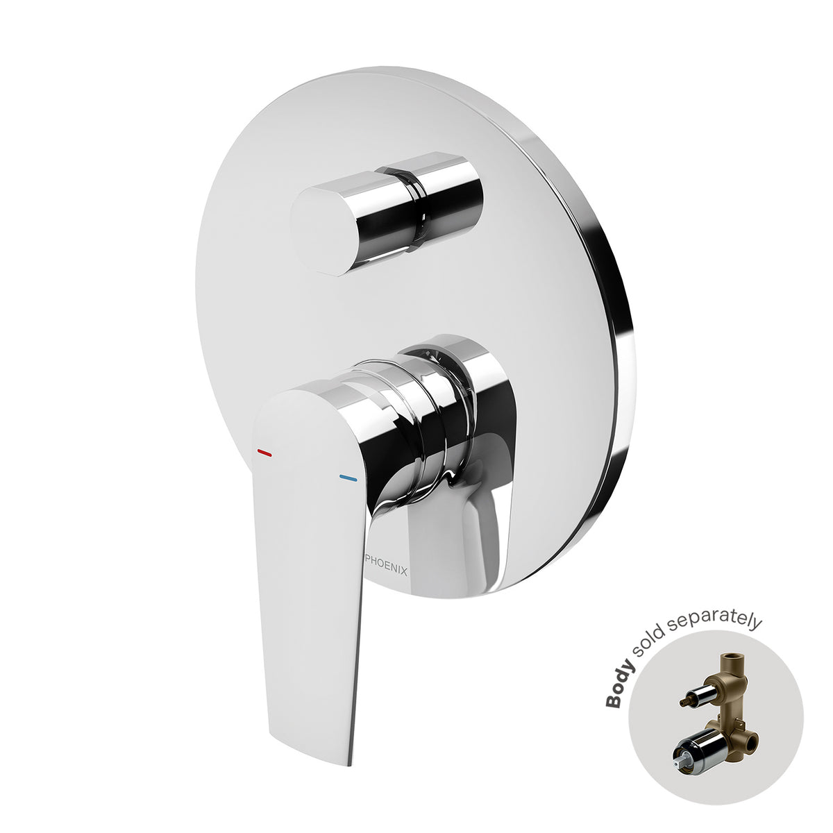Arlo Shower / Bath Diverter Mixer (Trim Kit Only) - Chrome