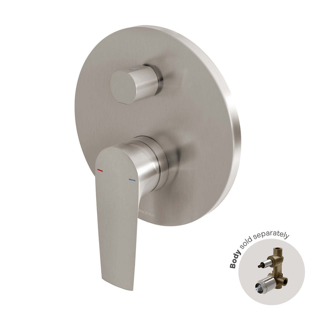 Arlo Shower / Bath Diverter Mixer (Trim Kit Only) - Brushed Nickel