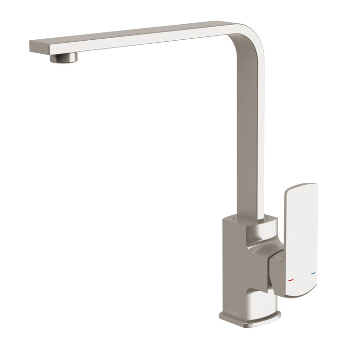 Teva Sink Mixer 200mm Squareline - Lead Free - Brushed Nickel