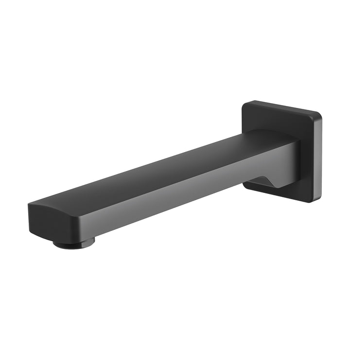 Teva Wall Bath Outlet 200mm - Matte Black