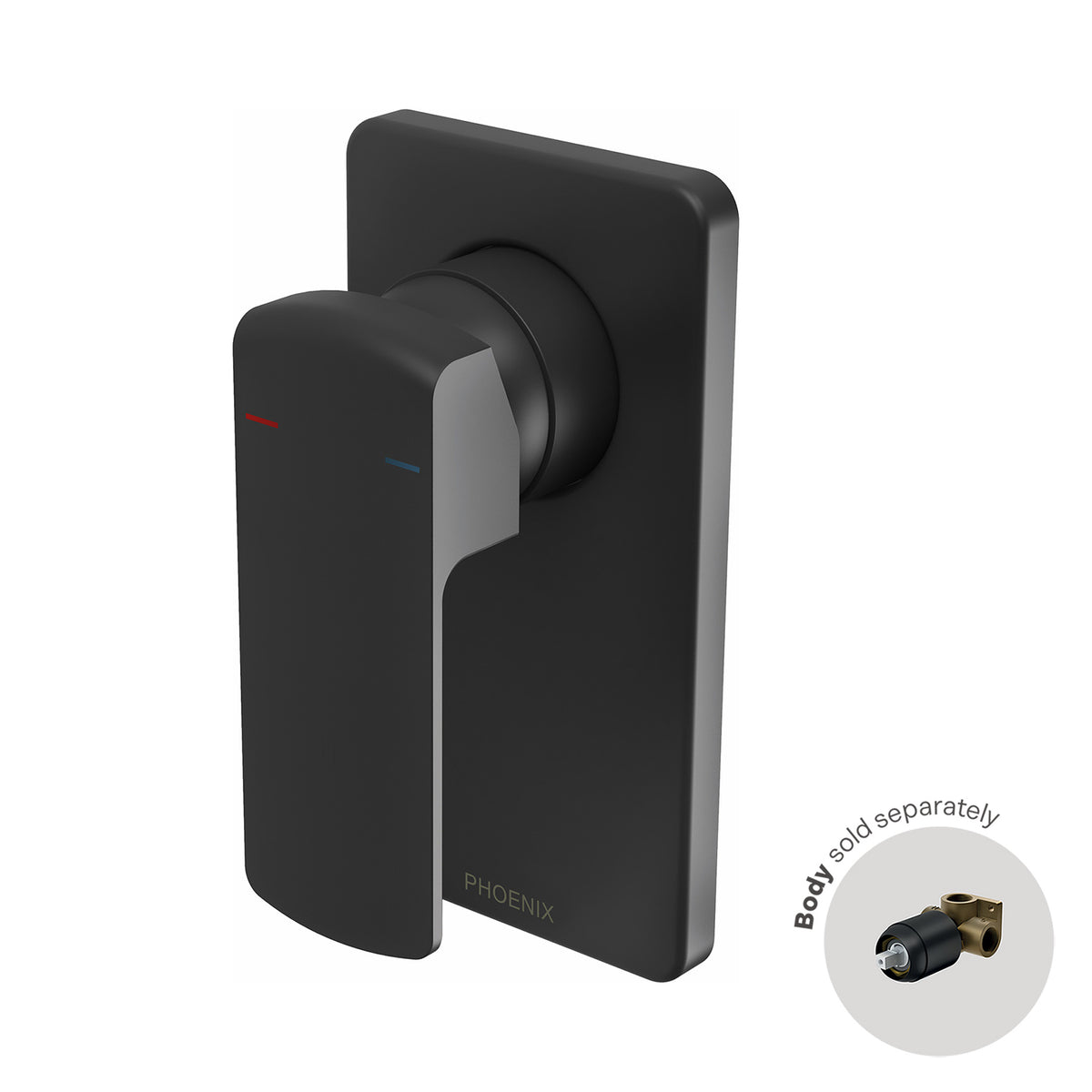Teva Shower / Wall Mixer (Trim Kit Only) - Matte Black