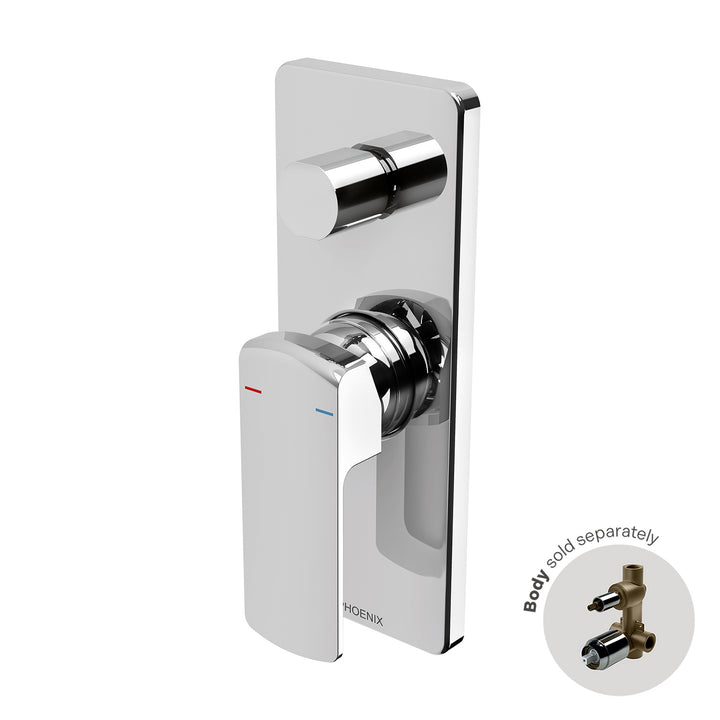 Teva Shower / Bath Diverter Mixer (Trim Kit Only) - Chrome