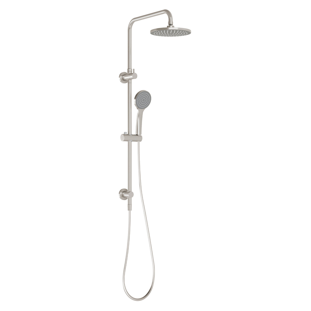 Pina Twin Shower - Brushed Nickel