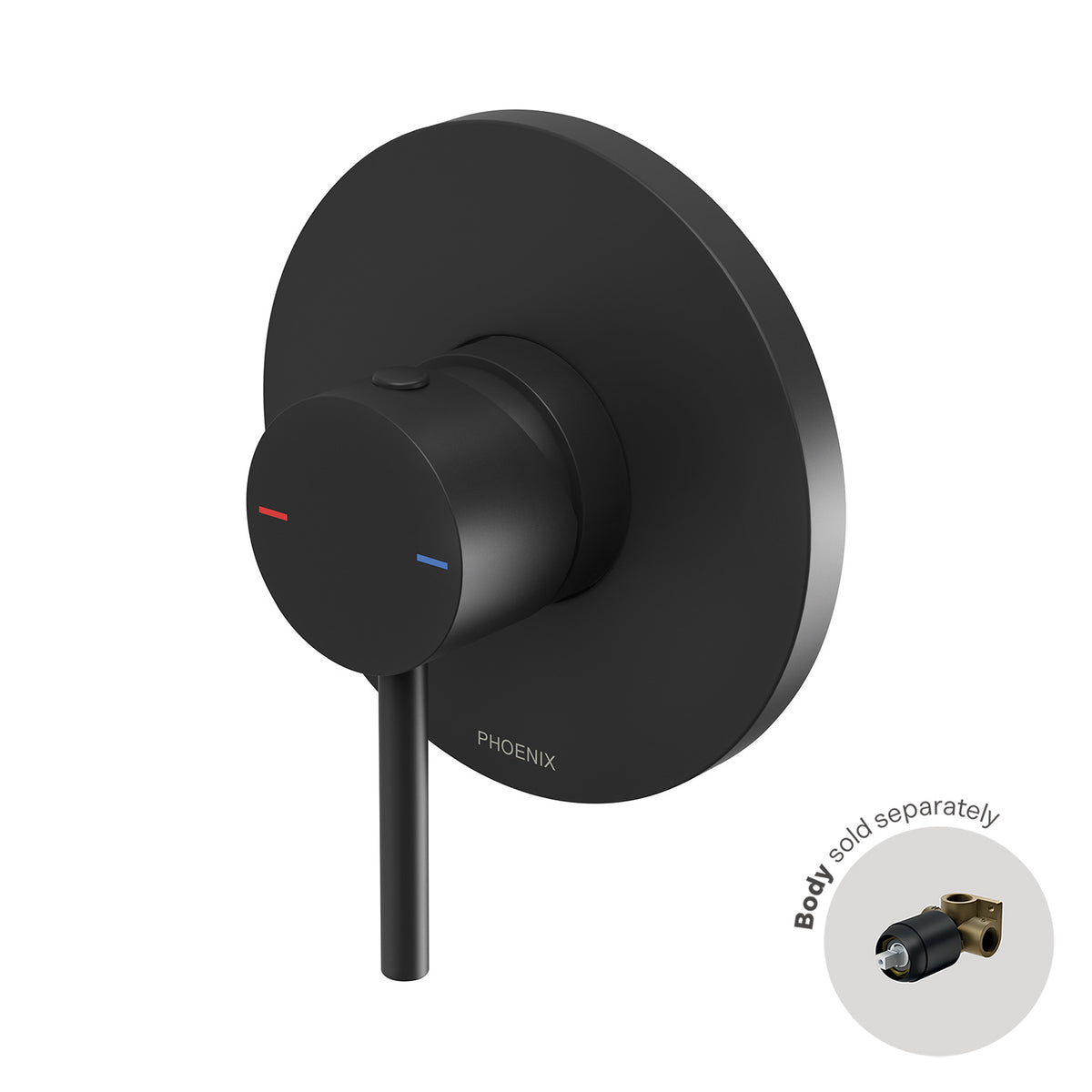 Pina Shower / Wall Mixer (Trim Kit Only) - Matte Black